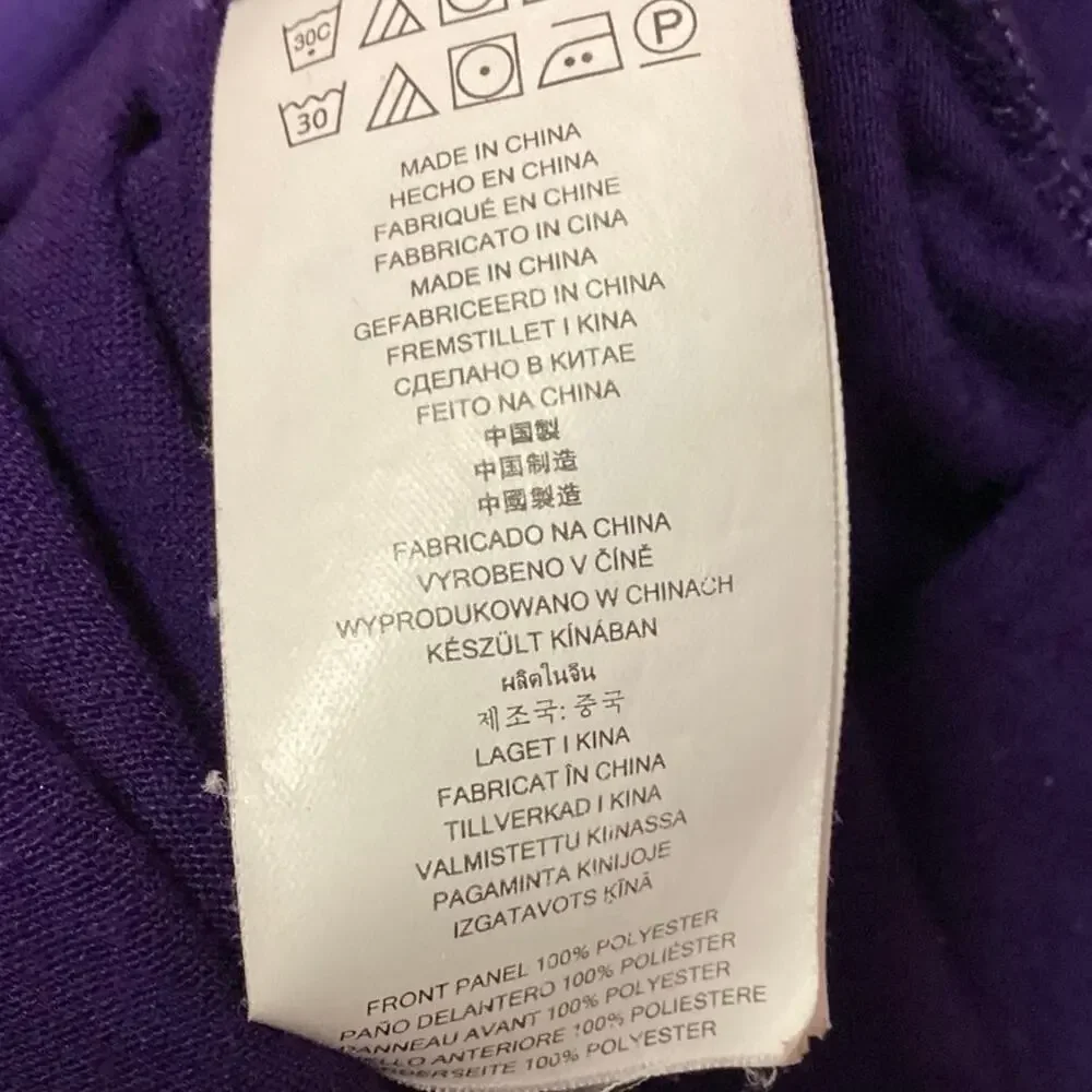 Michael Kors Purple V Neck Layered Pullover Casual Long Sleeve Top Size S